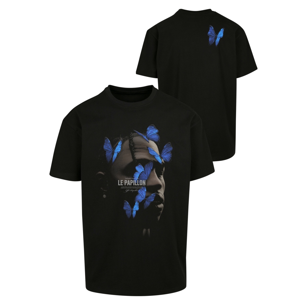 Mister Tee Mister Tee - Le Papillon Oversize Mens Tshirt - Black